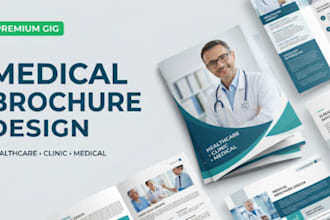design a professional medical, healthcare and clinic brochure