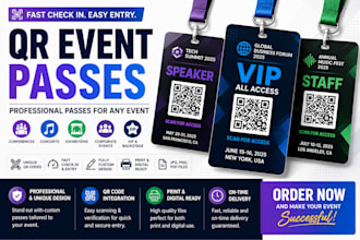 create qr event passes for fast check in and entry