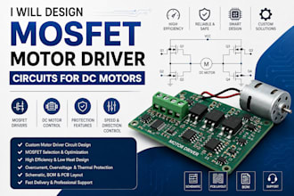 design mosfet motor driver circuits for dc motors