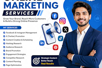 be your soical media marketing expert to grow your brand