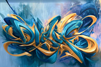 draw professional graffiti lettering and street art