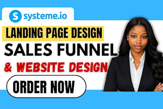 build systeme io landing page systeme io website expert systeme io sales funnel