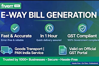 generate e way bill and gst e invoice in 1 hour