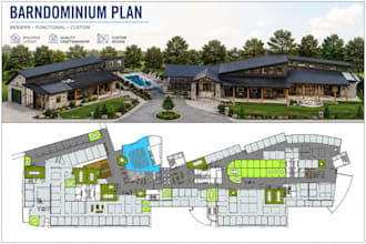 design custom barndominium floor plans, house plans and pole barn plans