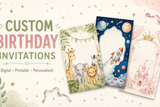 design a personalized digital birthday invitation