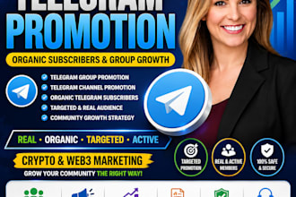 do real organic telegram subscriber telegram promotion crypto marketing