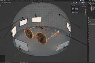create photorealistic 3d sunglasses eyewear renders and animations