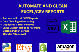 automate shopify excel reports and clean data using python