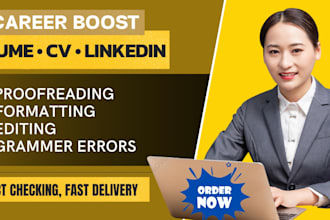 write a professional resume CV cover letter and optimize linkedin