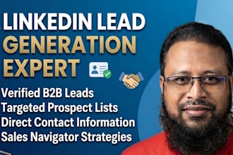 do b2b lead generation, linkedin lead generation, and email list building