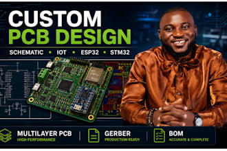 make hardware prototyping, schematic, pcb design, esp32, esp8266, stm32, arduino