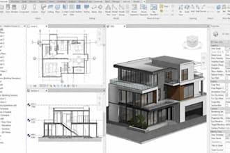 create revit bim models for architectural, structural and mep projects