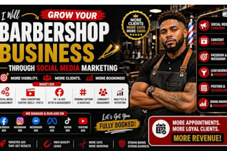 be your barbershop social media barber salon, setup fb meta ads, salon marketing