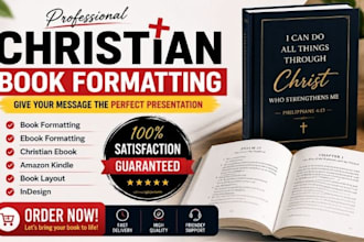 design, format christian ebook, daily devotional prayer journal amazon kdp cover