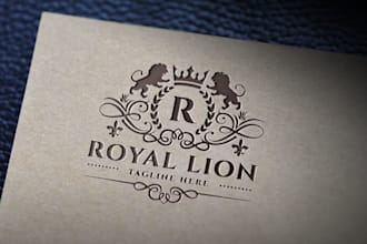 do royal crest monogram logo for real estate or business