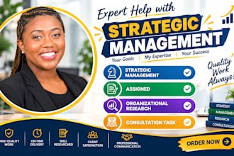 do strategic management, assigned, organizational research, consultation task