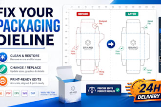 fix clean restore change or replace your existing packaging dieline