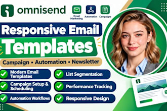 design omnisend responsive email template campaign email automation newsletter