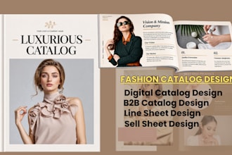 design fashion catalog, digital catalog, b2b catalog, line sheet and sell sheet