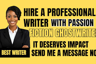 be your uk ghostwriter for fantasy, sci fi, ya, litrpg, progression isekai novel
