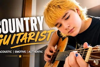 be your male deep country rock vocalist and acoustic guitarist