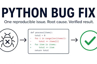 fix one python flask or django bug and verify the result