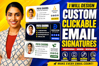 design custom clickable email signatures