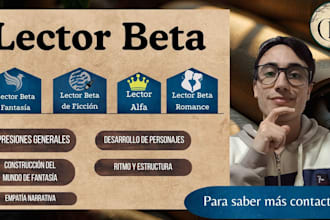 be your beta and alpha reader in spanish