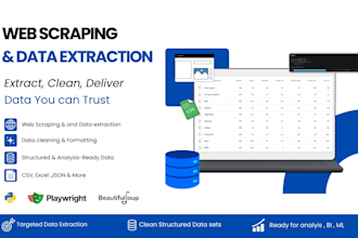 scrape, clean, transform, and prepare your data using python