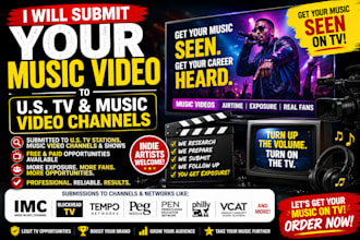 submit your music video to US TV and music video channels