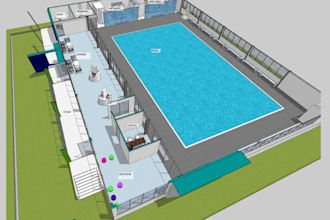 convert your pool sketch into a construction ready 2d plan