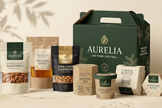 design custom food packaging, boxes, pouches, mylar bags and restaurant package