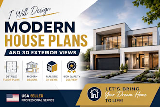design modern house plans and 3d exterior views