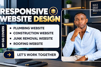 junk removal website, roofing website, plumbing website, construction website