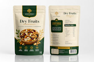 design pouch packaging pouch design, bag design and 3d mockup