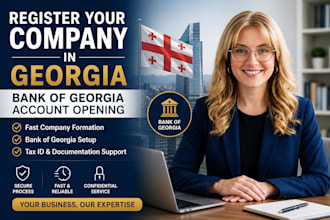 help you register your company and open a bank of georgia account