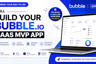 build your bubble io saas mvp app bubble website developer, bubble io developer