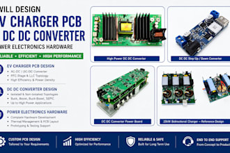 design ev charger pcb and dc dc power converter electronics hardware