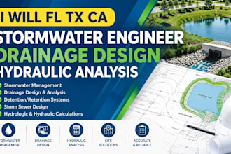 fl tx ca  stormwater engineer drainage design  hydraulic analysis