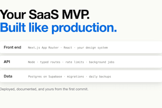 build your saas mvp in nextjs and supabase