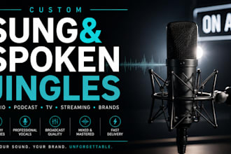 create custom sung and spoken radio jingles