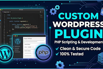 develop custom wordpress plugin or modify existing PHP script