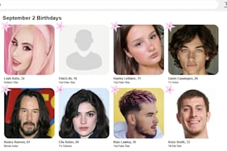 create approved famous birthday profile under your name