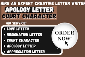 write personal letter court character letter apology letter resignation letter