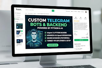 build custom telegram bot with backend