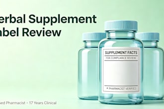 review your herbal supplement label for fda compliance