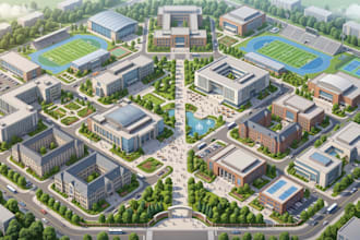 do isometric interactive map, city, campus, hotel map, location clickthrough map