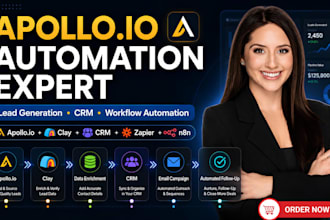 set up apollo io automation clay com n8n zoho workflow sequence crm integration