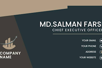 design professional canva visiting card