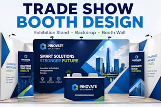 design trade show booth graphics,exhibition stand, backdrop and booth wall